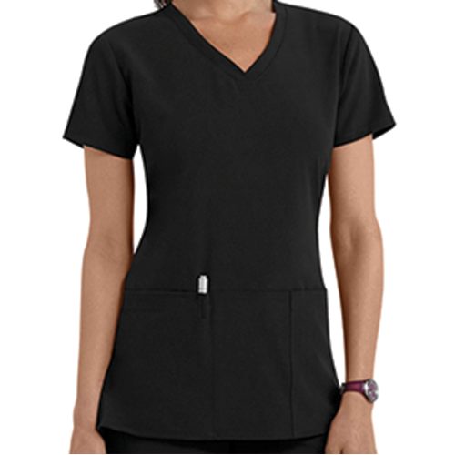 Grey's Anatomy Ladies' 3-Pocket Lapover V-Neck